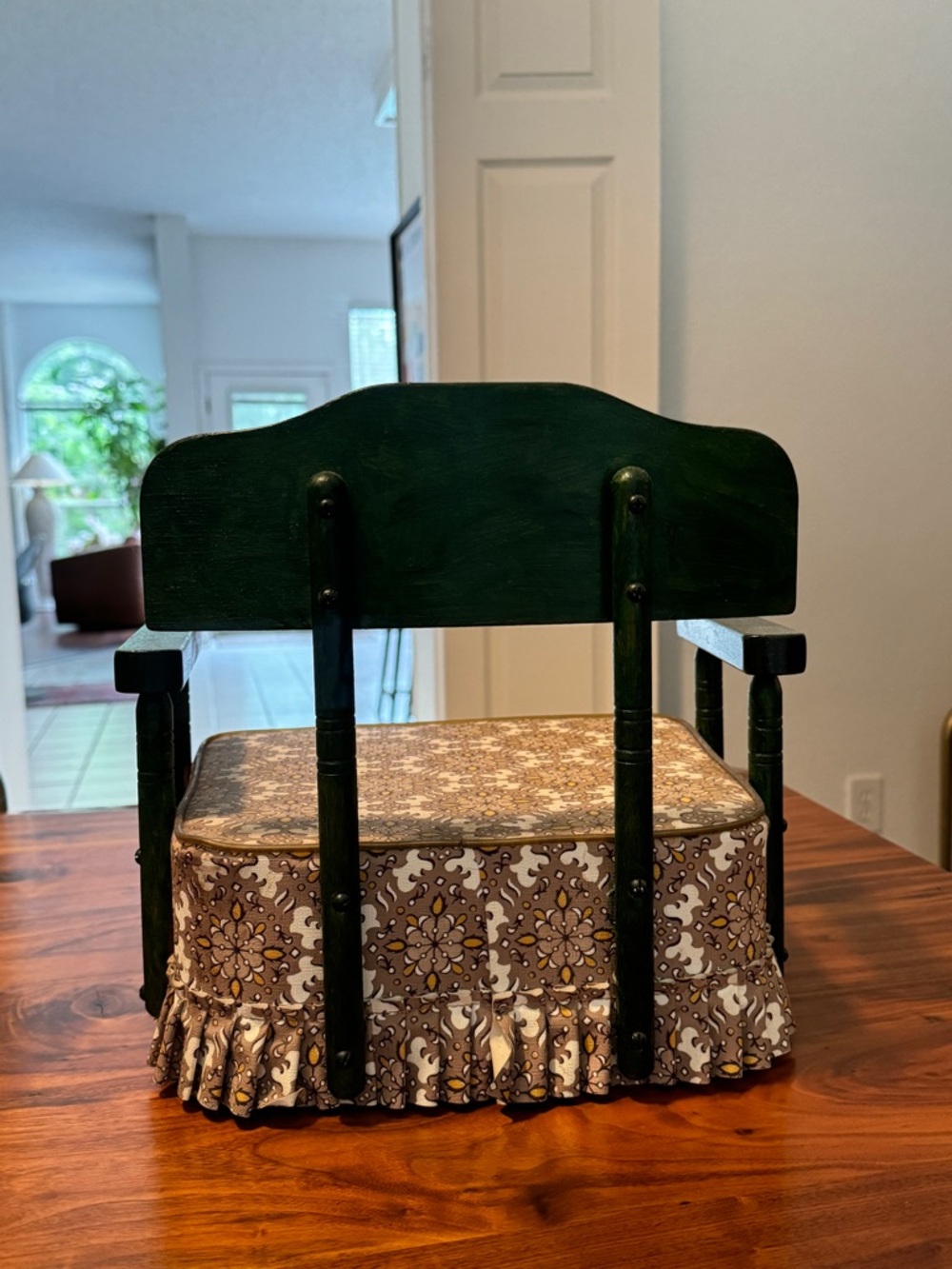Vintage Retro 1970's Child's Baby Vinyl & wood Booster Seat Chair - Picture 5 of 8